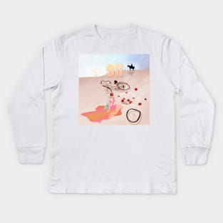 Illusions of the Desert Illustration Kids Long Sleeve T-Shirt